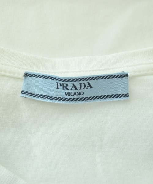 PRADA（プラダ）Tシャツ・カットソー 白 サイズ:L レディース/2200732963026