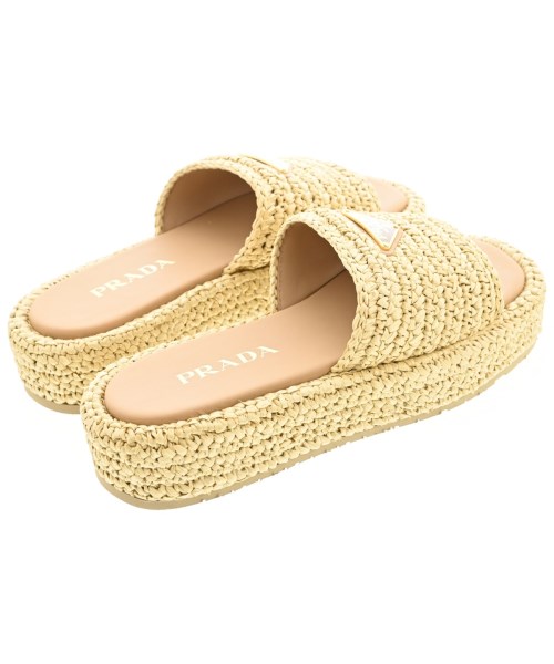 PRADA（プラダ）サンダル ベージュ サイズ:EU37(23.5cm位) レディース/2200724683109