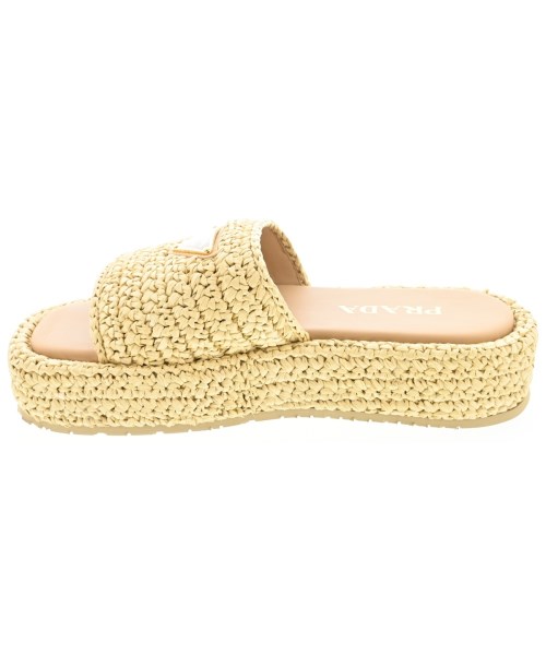 PRADA（プラダ）サンダル ベージュ サイズ:EU37(23.5cm位) レディース/2200724683109