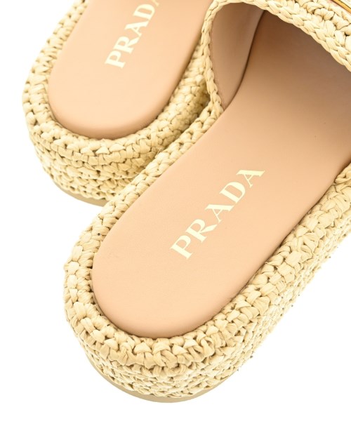 PRADA（プラダ）サンダル ベージュ サイズ:EU37(23.5cm位) レディース/2200724683109