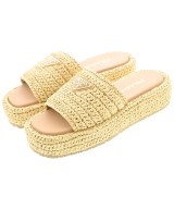 PRADA（プラダ）サンダル ベージュ サイズ:EU37(23.5cm位) レディース/2200724683109