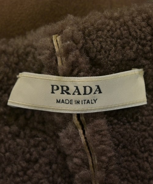 PRADA（プラダ）ムートンコート 茶 サイズ:42(M位) レディース/2200733548017
