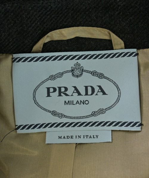 PRADA（プラダ）チェスターコート 黒 サイズ:46(XL位) レディース/2200733548055