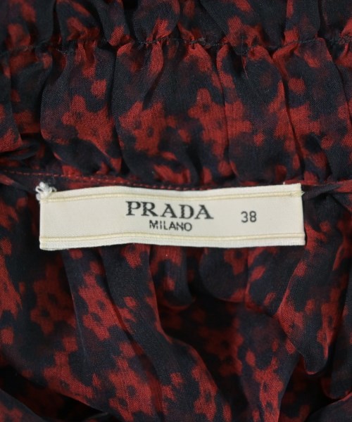 PRADA（プラダ）ブラウス 赤 サイズ:38(S位) レディース/2200734315021