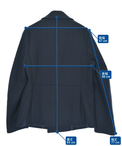 PRADA（プラダ）ピーコート 紺 サイズ:48(L位) メンズ/2200726577017
