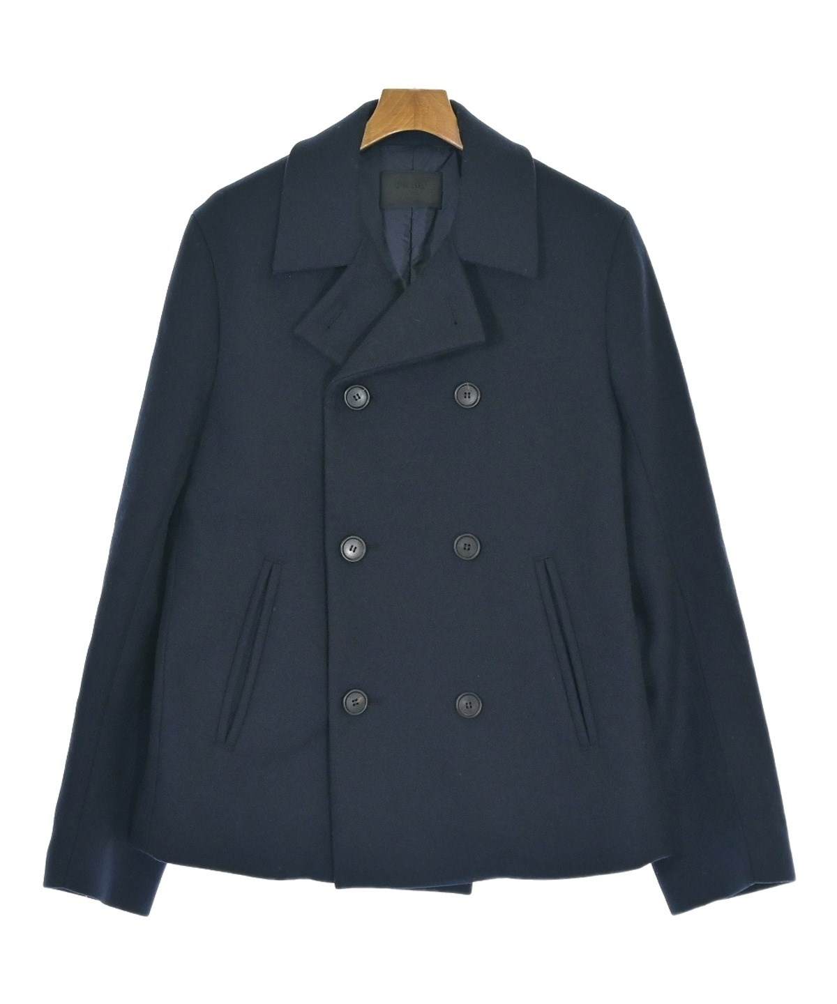 PRADA（プラダ）ピーコート 紺 サイズ:48(L位) メンズ/2200726577017