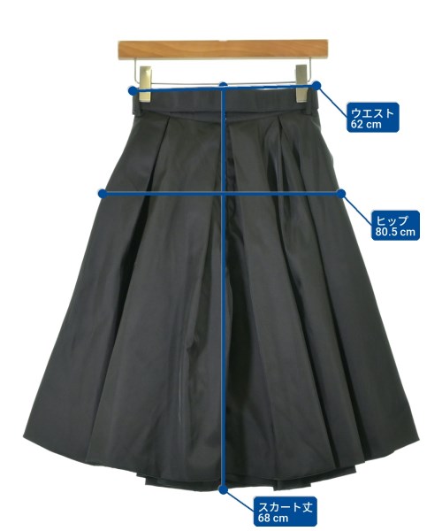 PRADA（プラダ）ロング・マキシ丈スカート 黒 サイズ:36(XS位) レディース/2200735131064