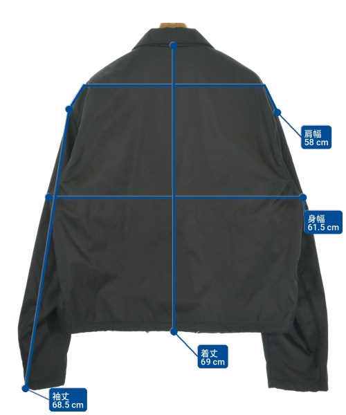 PRADA（プラダ）ブルゾン 黒 サイズ:XL メンズ/2200731794010