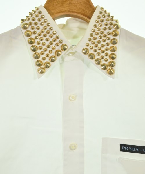 PRADA（プラダ）カジュアルシャツ 白 サイズ:38(S位) メンズ/2200705631075