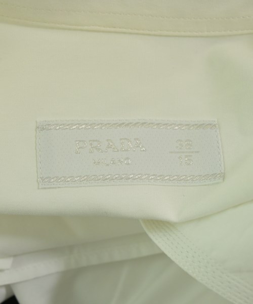 PRADA（プラダ）カジュアルシャツ 白 サイズ:38(S位) メンズ/2200705631105