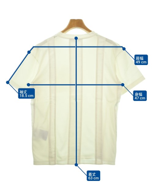 PRADA（プラダ）Tシャツ・カットソー 白 サイズ:S メンズ/2200705631242
