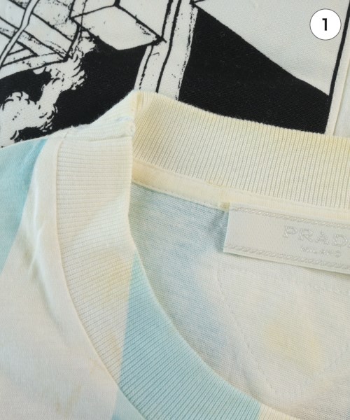 PRADA（プラダ）Tシャツ・カットソー 白 サイズ:S メンズ/2200705631266