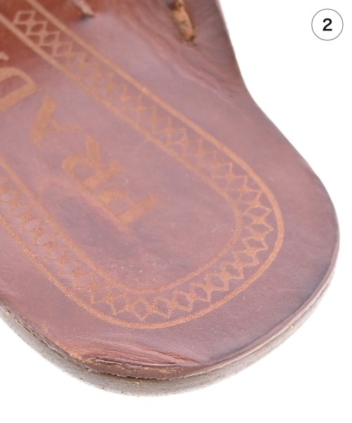 PRADA（プラダ）サンダル 茶 サイズ:UK7(26cm位) メンズ/2200734256010