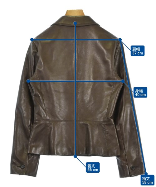 PRADA（プラダ）ジャケット 茶 サイズ:40(M位) レディース/2200735858053