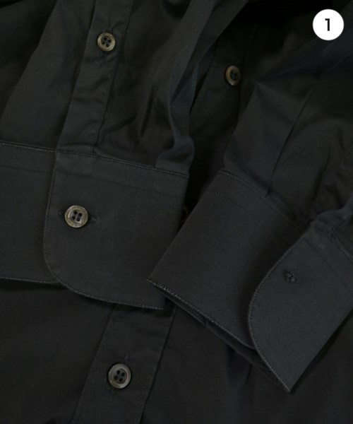 PRADA（プラダ）カジュアルシャツ 黒 サイズ:37(XS位) メンズ/2200736811095