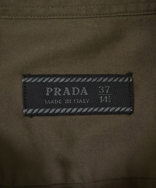 PRADA（プラダ）カジュアルシャツ カーキ サイズ:37(XS位) メンズ/2200736811149