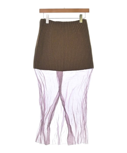 PRADA（プラダ）ロング・マキシ丈スカート 茶 サイズ:38(S位) レディース/2200737395167