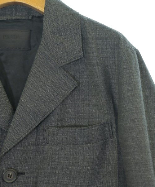 PRADA（プラダ）チェスターコート グレー サイズ:48(L位) メンズ/2200720154085