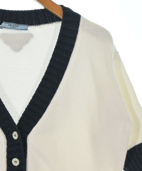 PRADA（プラダ）カーディガン 白 サイズ:38(S位) レディース/2200718429102