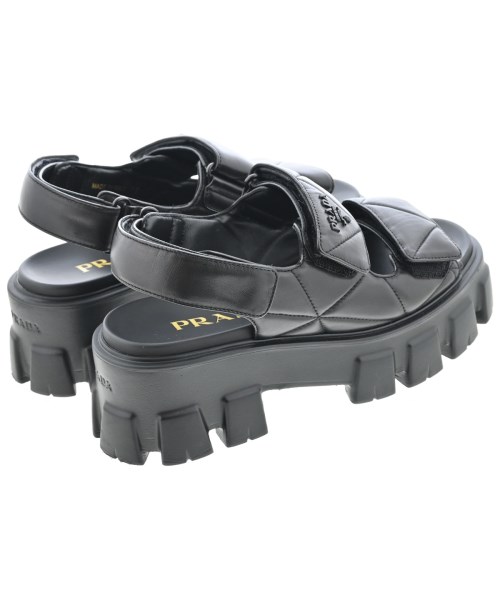 PRADA（プラダ）サンダル 黒 サイズ:EU37(23.5cm位) レディース/2200720538014