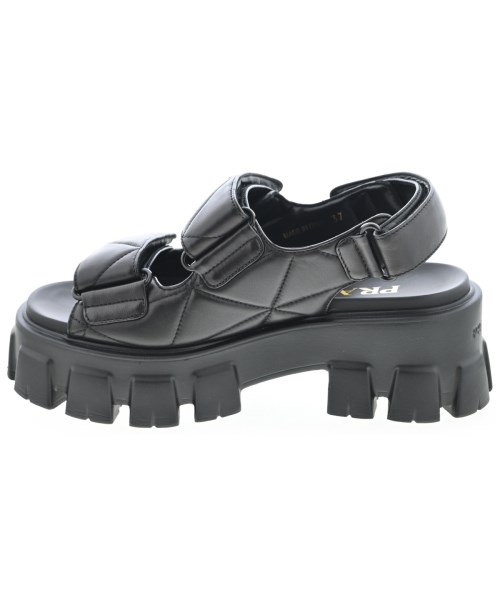 PRADA（プラダ）サンダル 黒 サイズ:EU37(23.5cm位) レディース/2200720538014