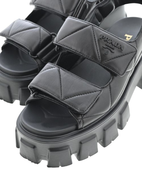 PRADA（プラダ）サンダル 黒 サイズ:EU37(23.5cm位) レディース/2200720538014