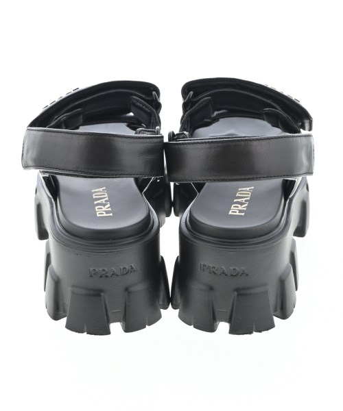 PRADA（プラダ）サンダル 黒 サイズ:EU37(23.5cm位) レディース/2200720538014