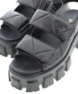 PRADA（プラダ）サンダル 黒 サイズ:EU37(23.5cm位) レディース/2200720538014