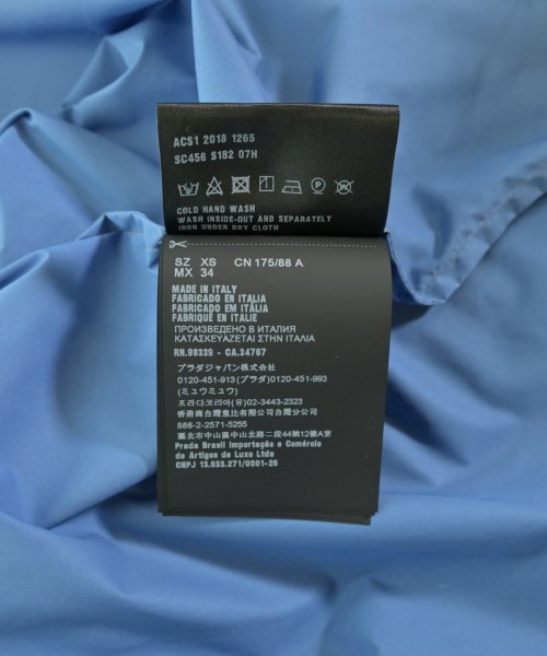 PRADA（プラダ）カジュアルシャツ 青 サイズ:XS メンズ/2200720828023