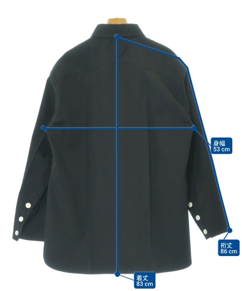 PRADA（プラダ）カジュアルシャツ 黒 サイズ:38(S位) レディース/2200721016238