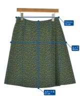 PRADA（プラダ）ひざ丈スカート カーキ サイズ:44(L位) レディース/2200721586014