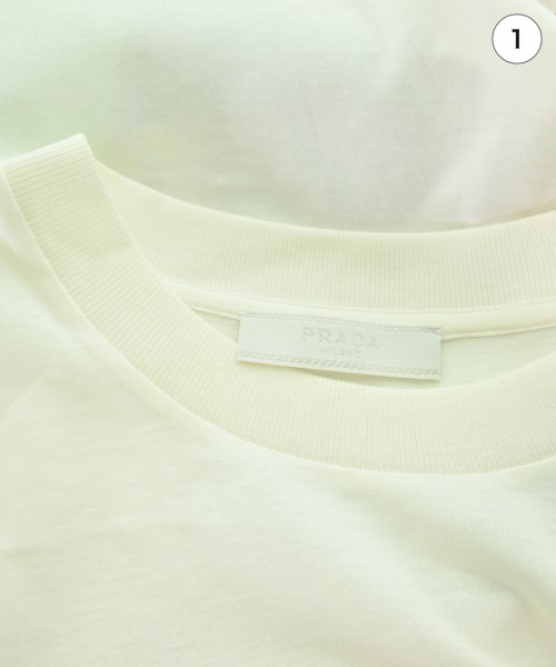 PRADA（プラダ）Tシャツ・カットソー 白 サイズ:XS メンズ/2200721778037