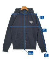 PRADA（プラダ）パーカー 紺 サイズ:XS メンズ/2200722151020