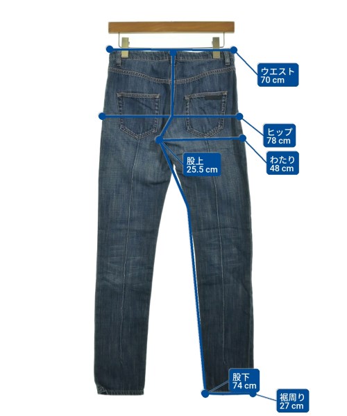 PRADA（プラダ）デニムパンツ 青 サイズ:24(S位) レディース/2200716876168