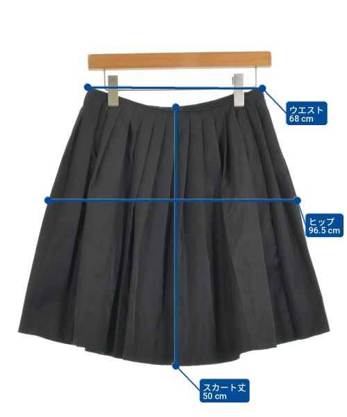 PRADA（プラダ）ひざ丈スカート 黒 サイズ:38(S位) レディース/2200716876229