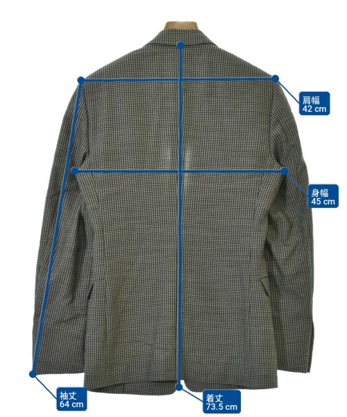 PRADA（プラダ）テーラードジャケット グレー サイズ:44(S位) メンズ/2200722698044