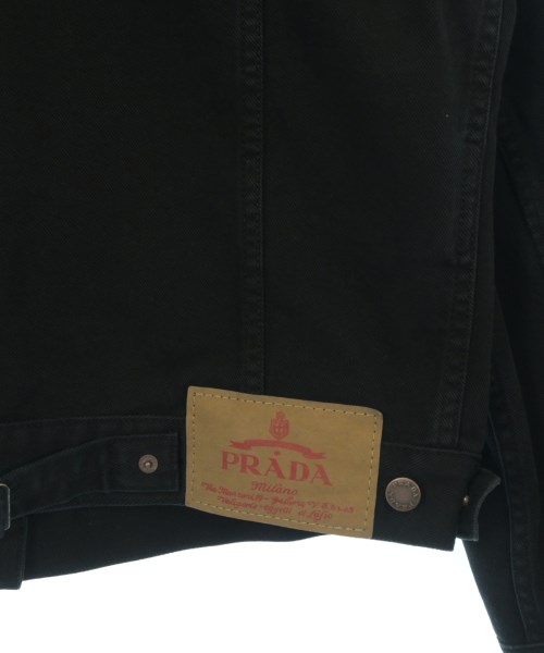 PRADA（プラダ）デニムジャケット 黒 サイズ:S レディース/2200724038022