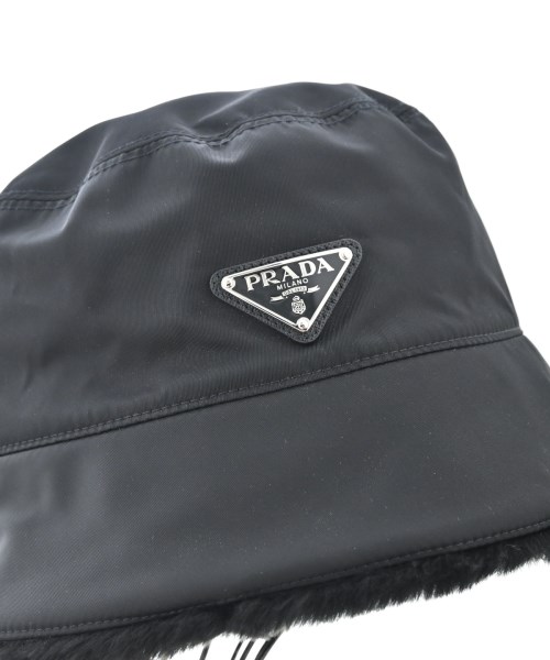 PRADA（プラダ）ハット 黒 サイズ:L メンズ/2200724038220