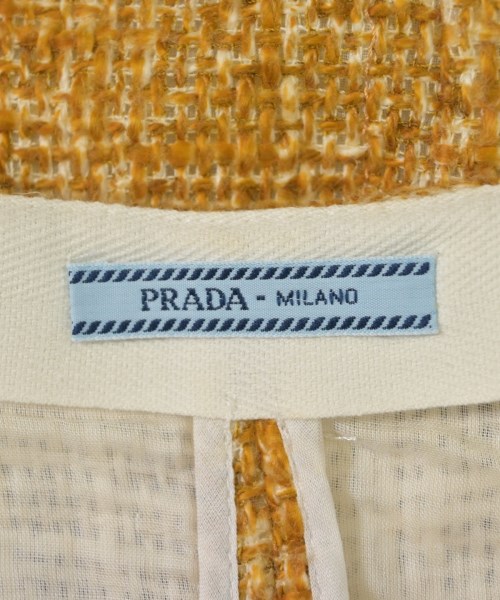 PRADA（プラダ）ひざ丈スカート 黄 サイズ:42(M位) レディース/2200724143085