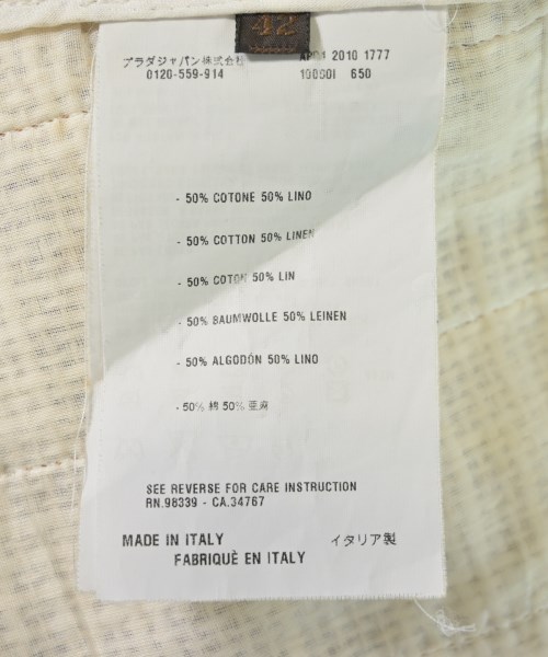 PRADA（プラダ）ひざ丈スカート 黄 サイズ:42(M位) レディース/2200724143085