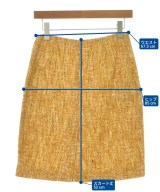 PRADA（プラダ）ひざ丈スカート 黄 サイズ:42(M位) レディース/2200724143085