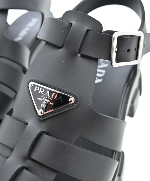 PRADA（プラダ）サンダル 黒 サイズ:UK7(25.5cm位) メンズ/2200724144150