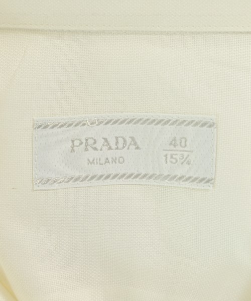 PRADA（プラダ）ドレスシャツ 白 サイズ:40(L位) メンズ/2200724370016