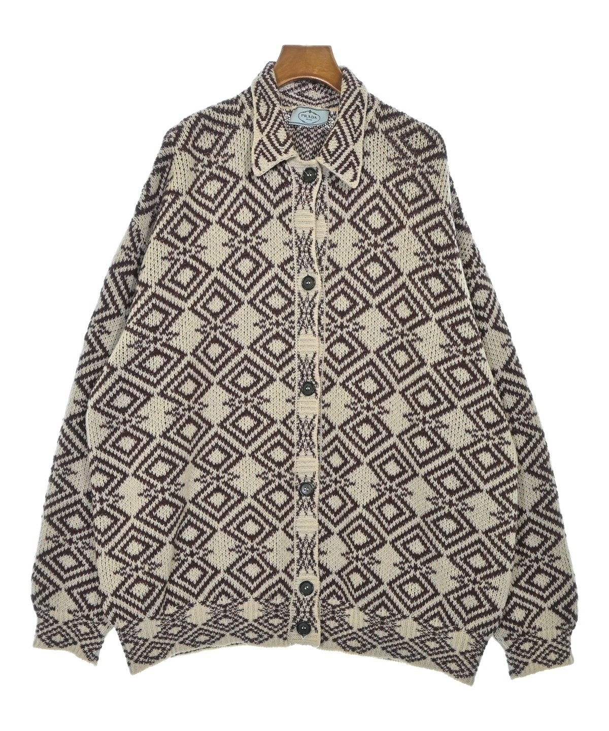 PRADA（プラダ）カーディガン ベージュ サイズ:38(S位) レディース