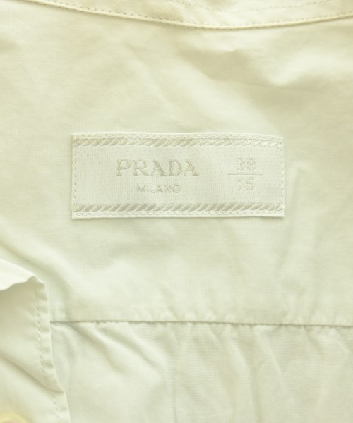 PRADA（プラダ）カジュアルシャツ 白 サイズ:38(S位) メンズ/2200725084035