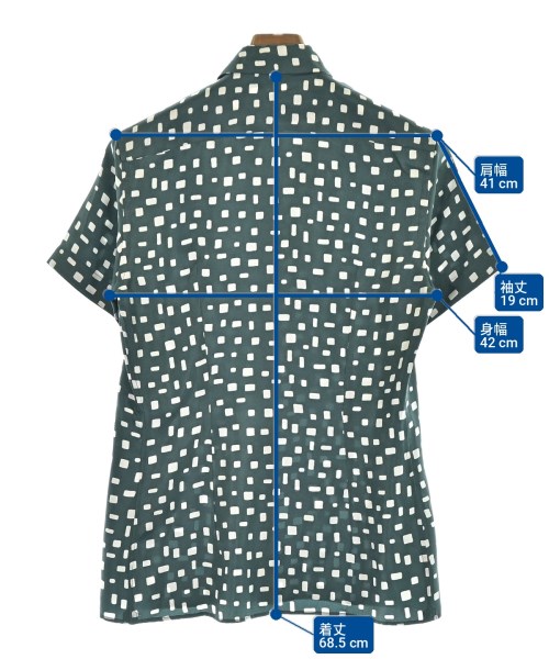 PRADA（プラダ）カジュアルシャツ 緑 サイズ:37(XS位) メンズ/2200725735029