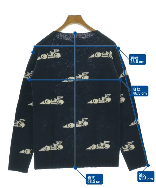 PRADA（プラダ）ニット・セーター 紺 サイズ:48(L位) メンズ/2200726412103