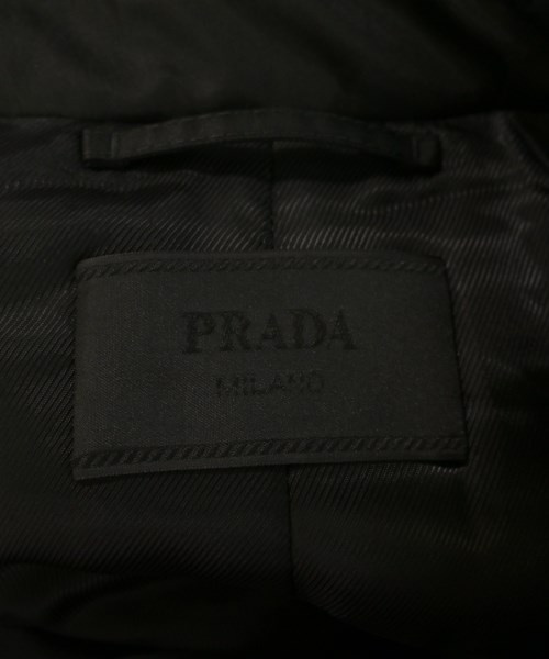PRADA（プラダ）ステンカラーコート 黒 サイズ:46(M位) メンズ/2200726557019