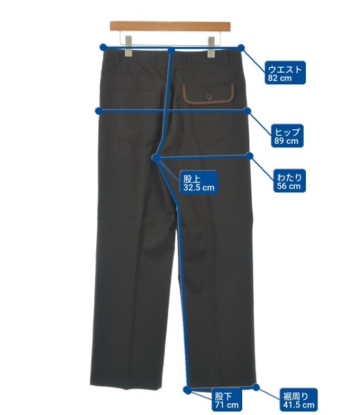 PRADA（プラダ）スラックス 茶 サイズ:46(M位) メンズ/2200728806078