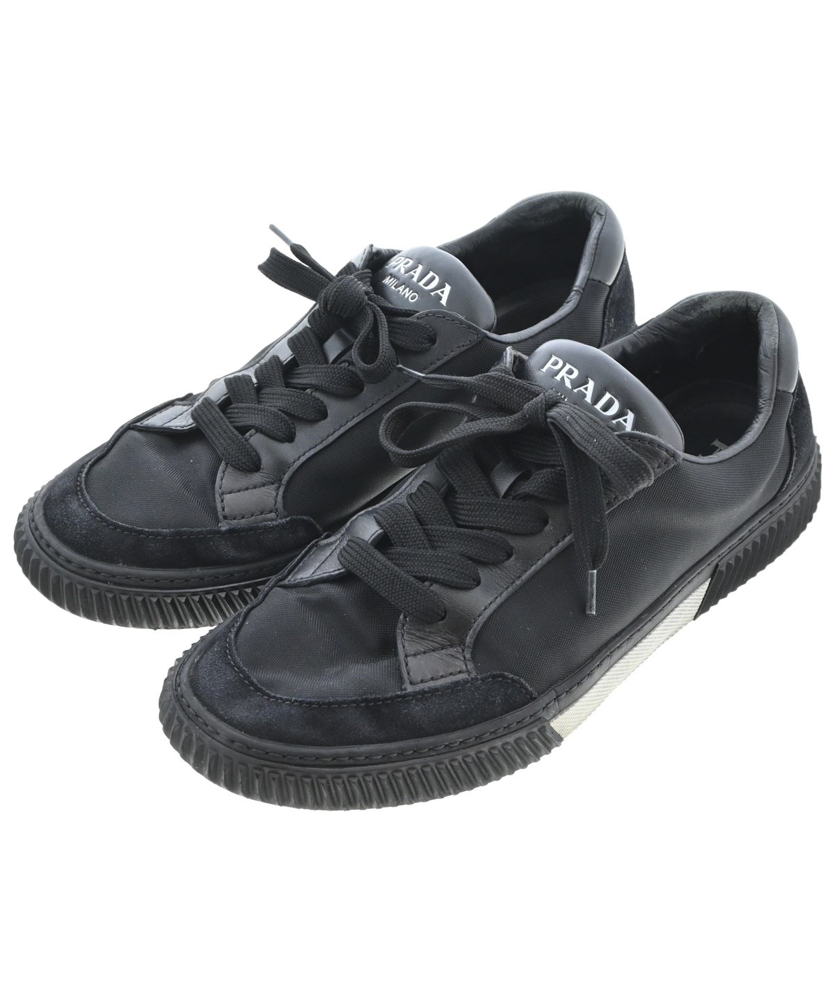 PRADA ブラック スニーカー　7 1/2 PRADA（プラダ）スニーカー 黒 サイズ:UK7 1/2(26cm位) メンズ